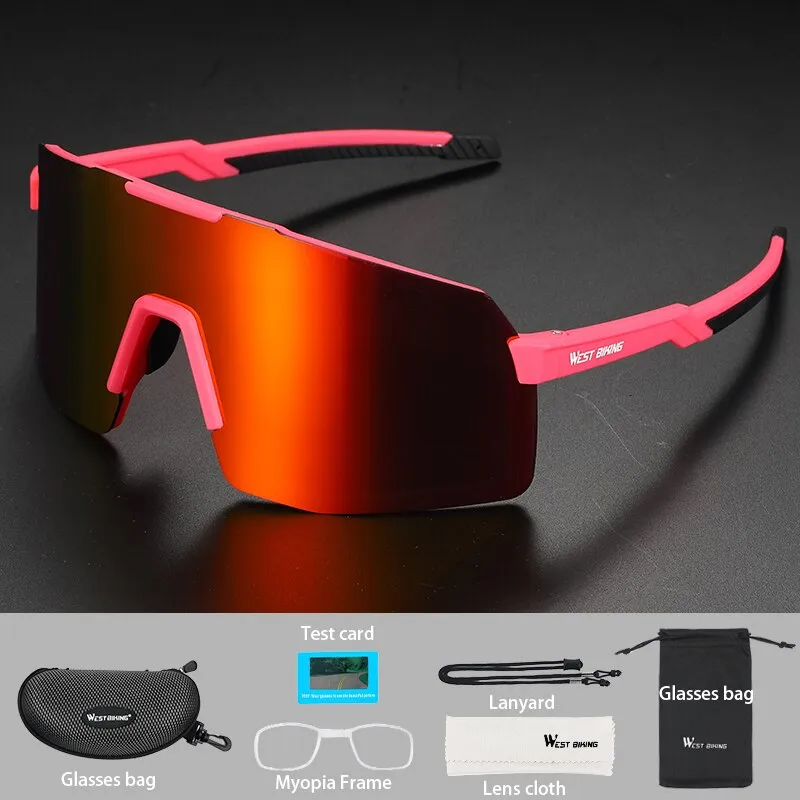 West Biking Unisex Full Rim Acetate Polarized Sport Sunglasses YP0703135