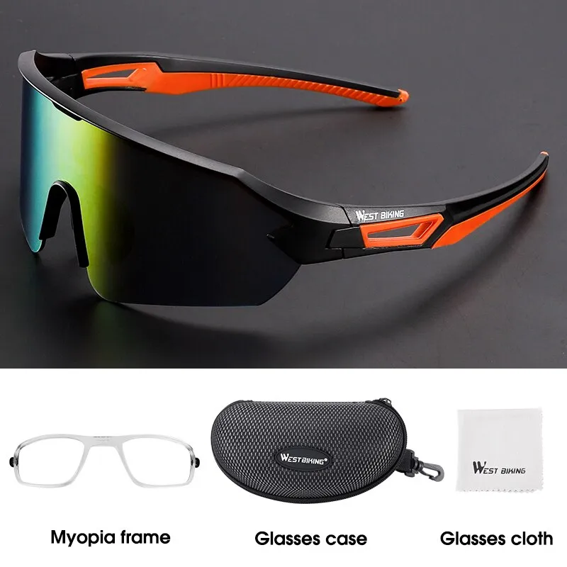 West Biking Unisex Full Rim Acetate Polarized Sport Sunglasses YP0703135