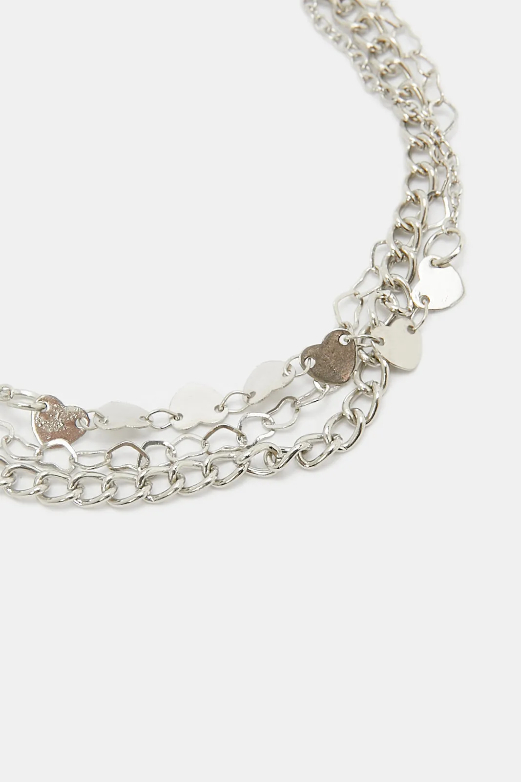 Women Silver Embellished Anklet