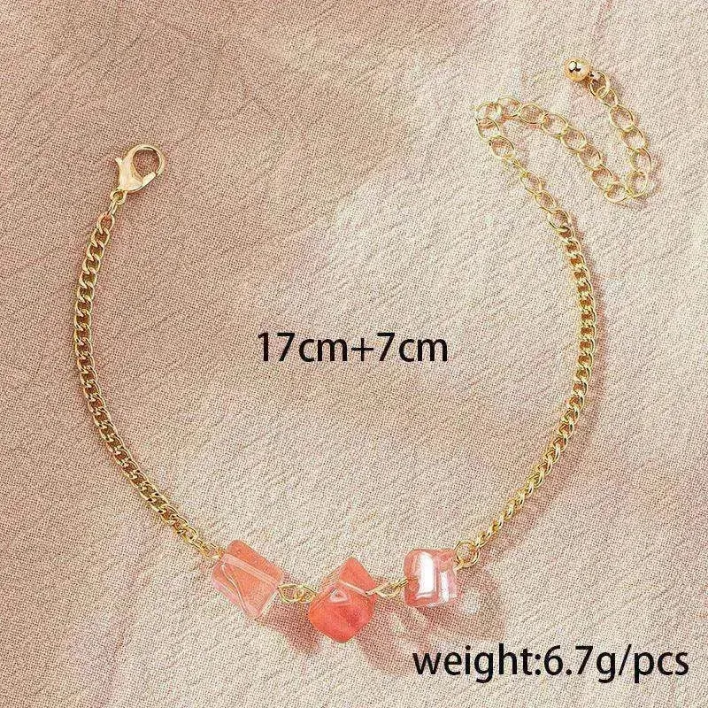 Women's Fashion Temperament Irregular Natural Crushed Stone Bracelet